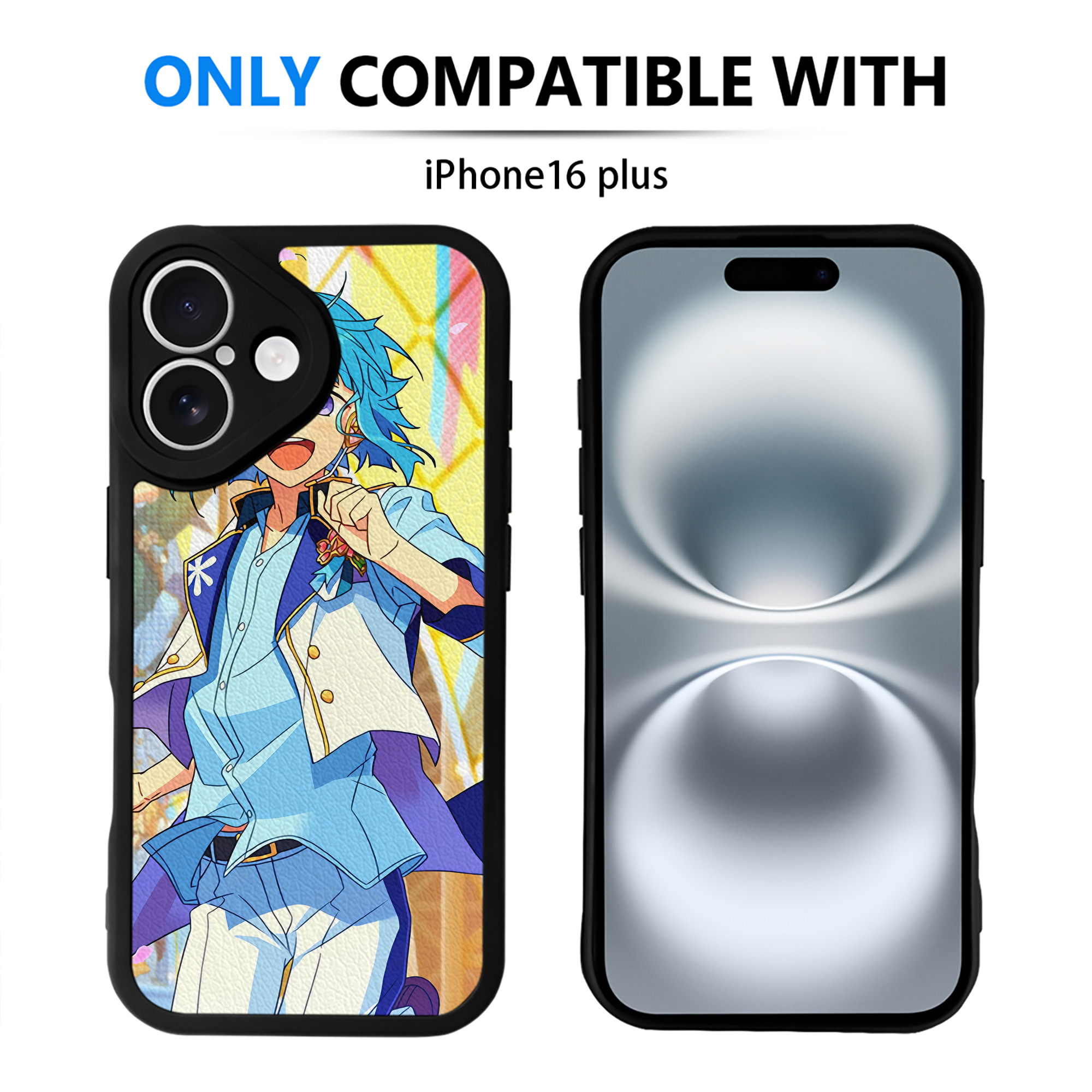 （画像用） あんさんぶるスターズ! Ensemble Stars 【iPhone 16シリーズ対応】シリコンスマホケース（レザー調） 材質：シリコン